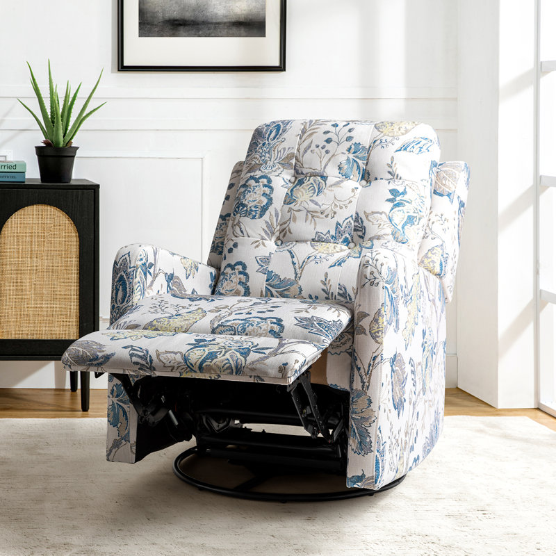 Blue floral recliner sale